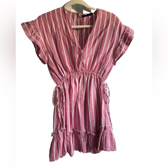The Fifth Label Red Striped Mini Dress - Picture 1 of 1